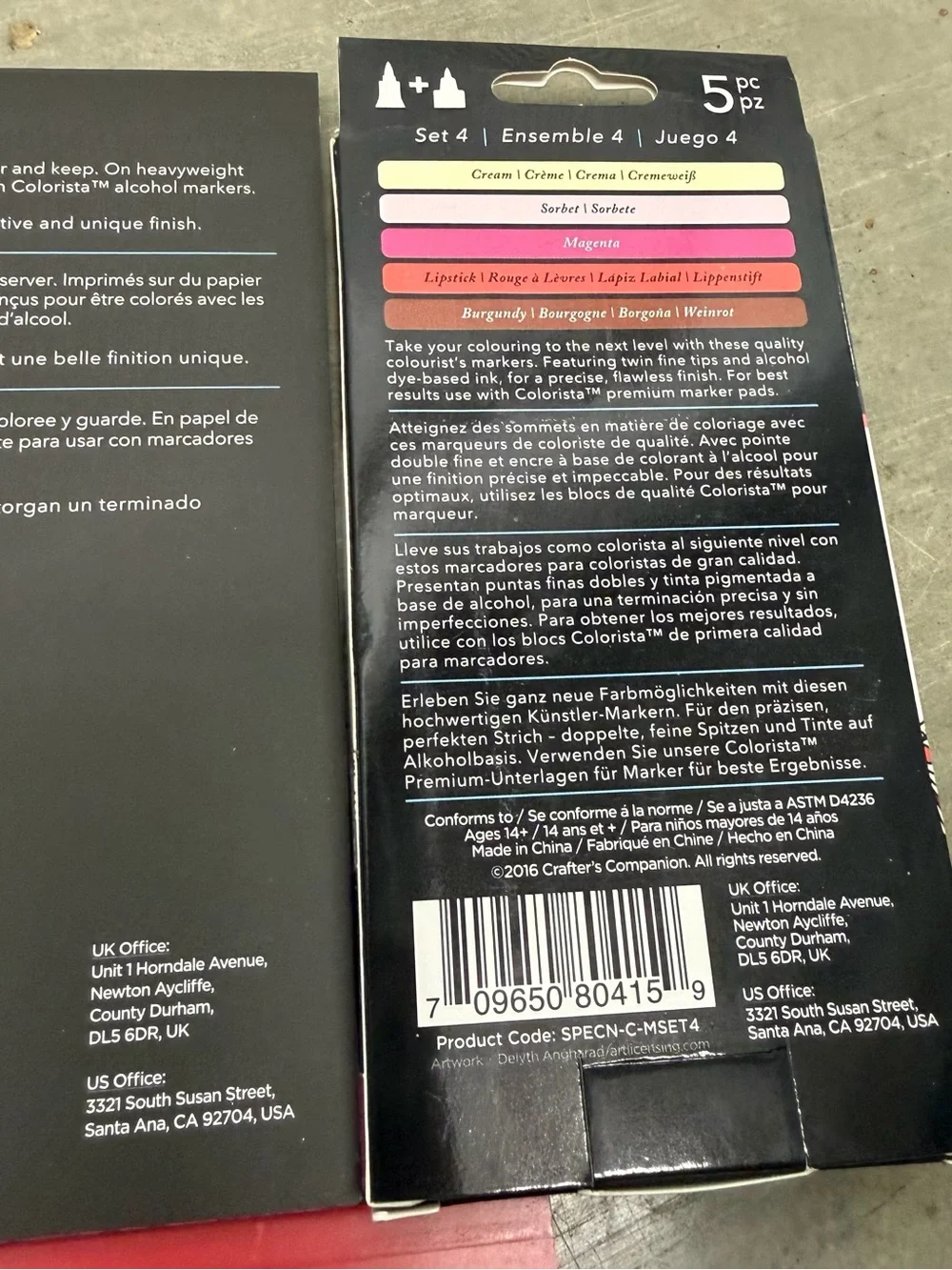 Spectrum Noir Colorista Christmas Coloring Book Marker Pad Marker Set